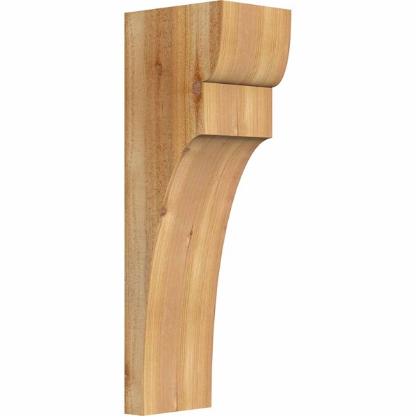 Ekena Millwork Yorktown Rough Sawn Corbel, Western Red Cedar, 6"W x 8"D x 24"H COR06X08X24YOR00RWR - main